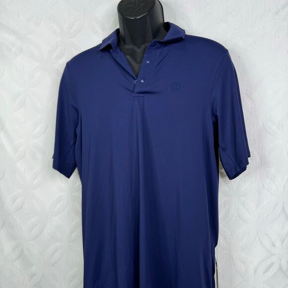 Lululemon Snap Front Performance Short Sleeve Polo Blue Size S NWT - Picture 5 of 8